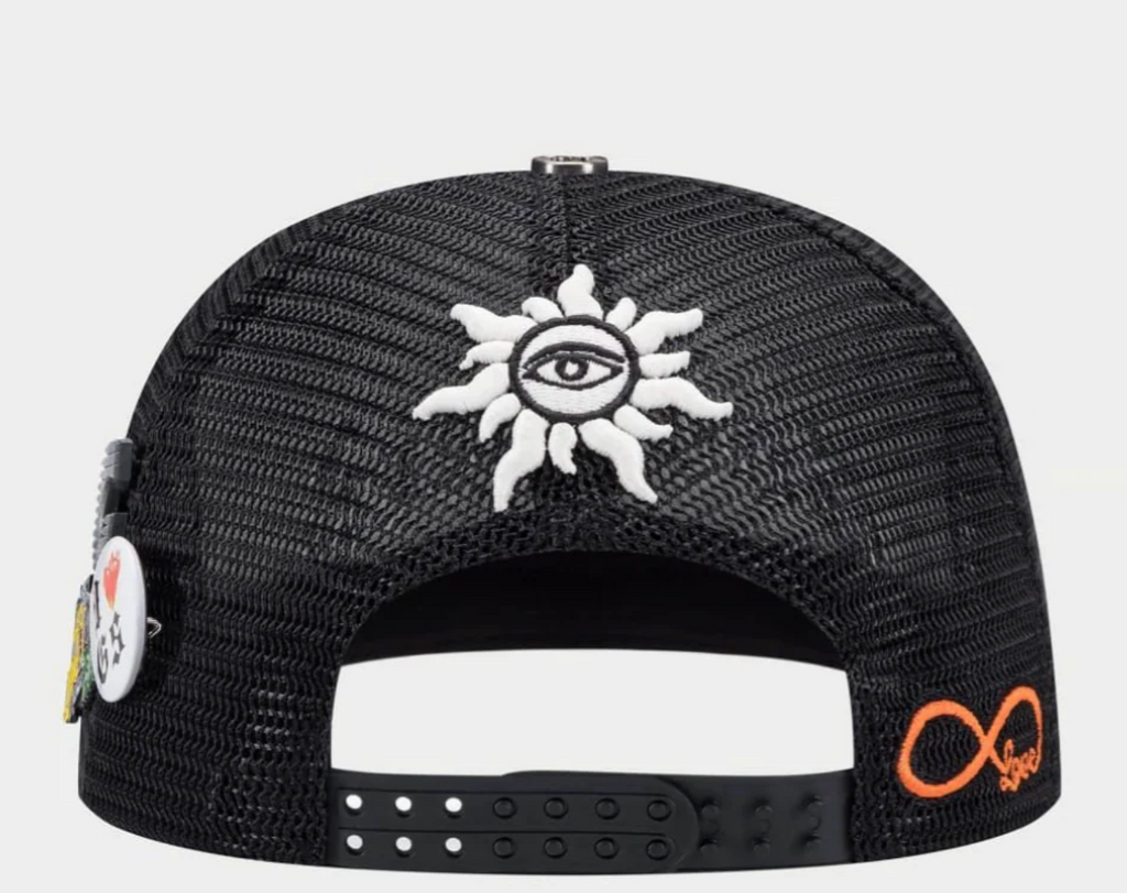GODSPEED HAT BLACK BLUE ORANGE GS FOREVER TRUCKER