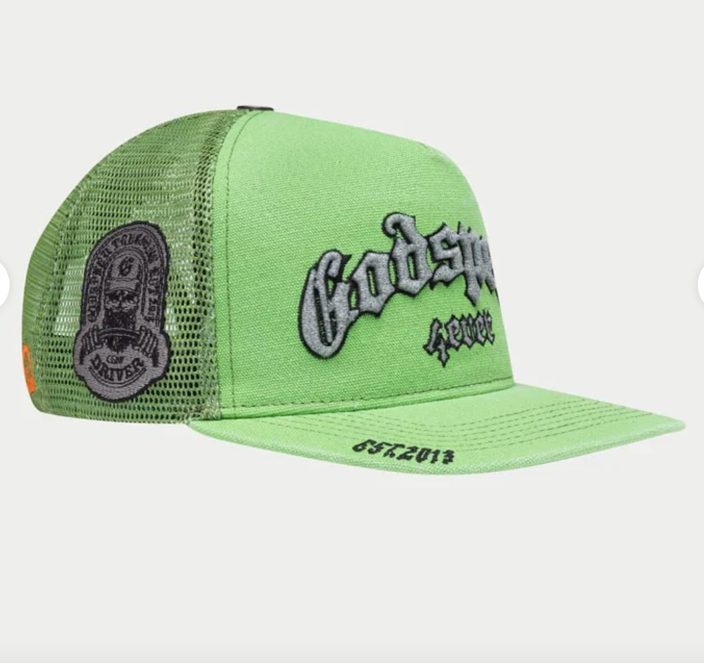 GODSPEED HAT LIME WASHED GS FOREVER TRUCKER