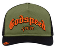 GODSPEED HAT OLIVE ORANGE ORANGE GS FOREVER TRUCKER