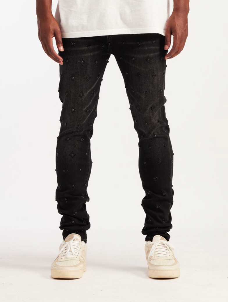 EMB-S26-12 - CYGNUS SKINNY - WASHED BLACK