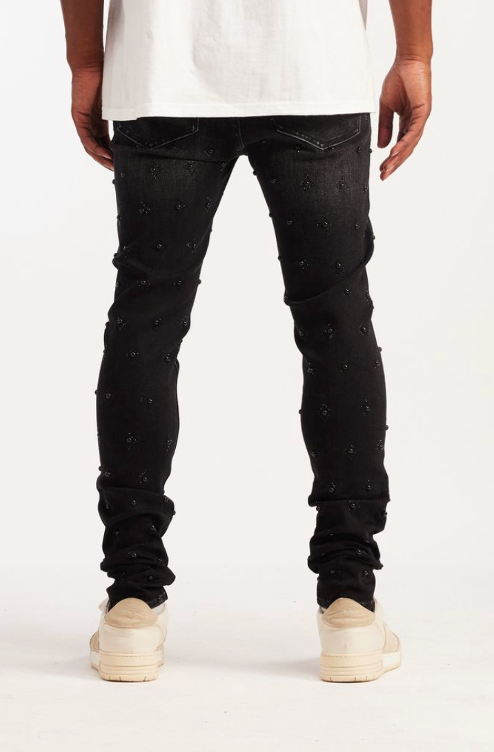 EMB-S26-12 - CYGNUS SKINNY - WASHED BLACK