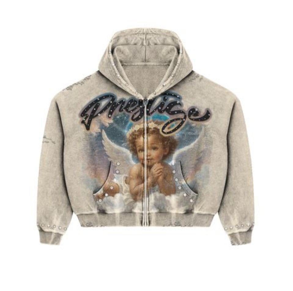 PRESTIGE CREAM ANGEL HOODIE