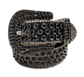 STUD BELT BLACK ON BLACK
