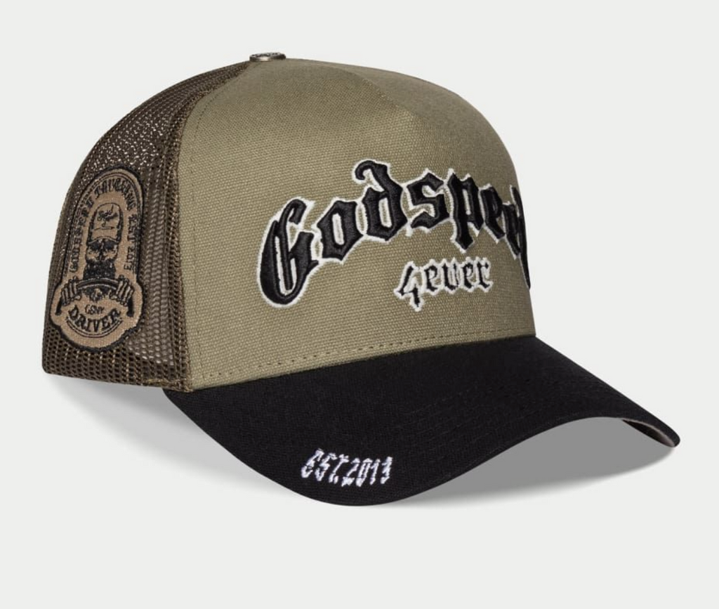 GODSPEED HAT OLIVE GS FOREVER TRUCKER