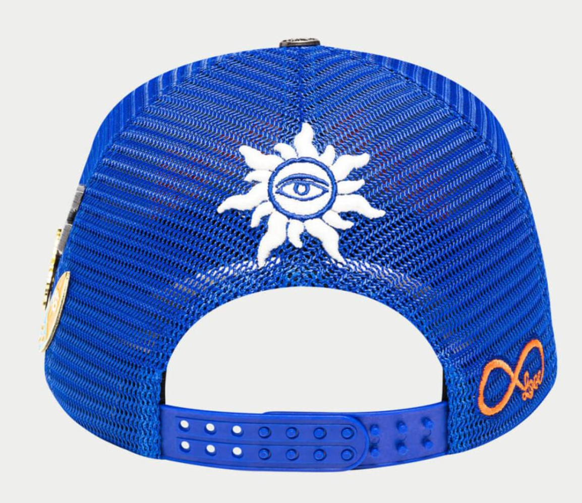 GODSPEED HAT BLUE ORANGE GS FOREVER TRUCKER