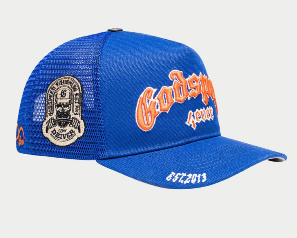 GODSPEED HAT BLUE ORANGE GS FOREVER TRUCKER