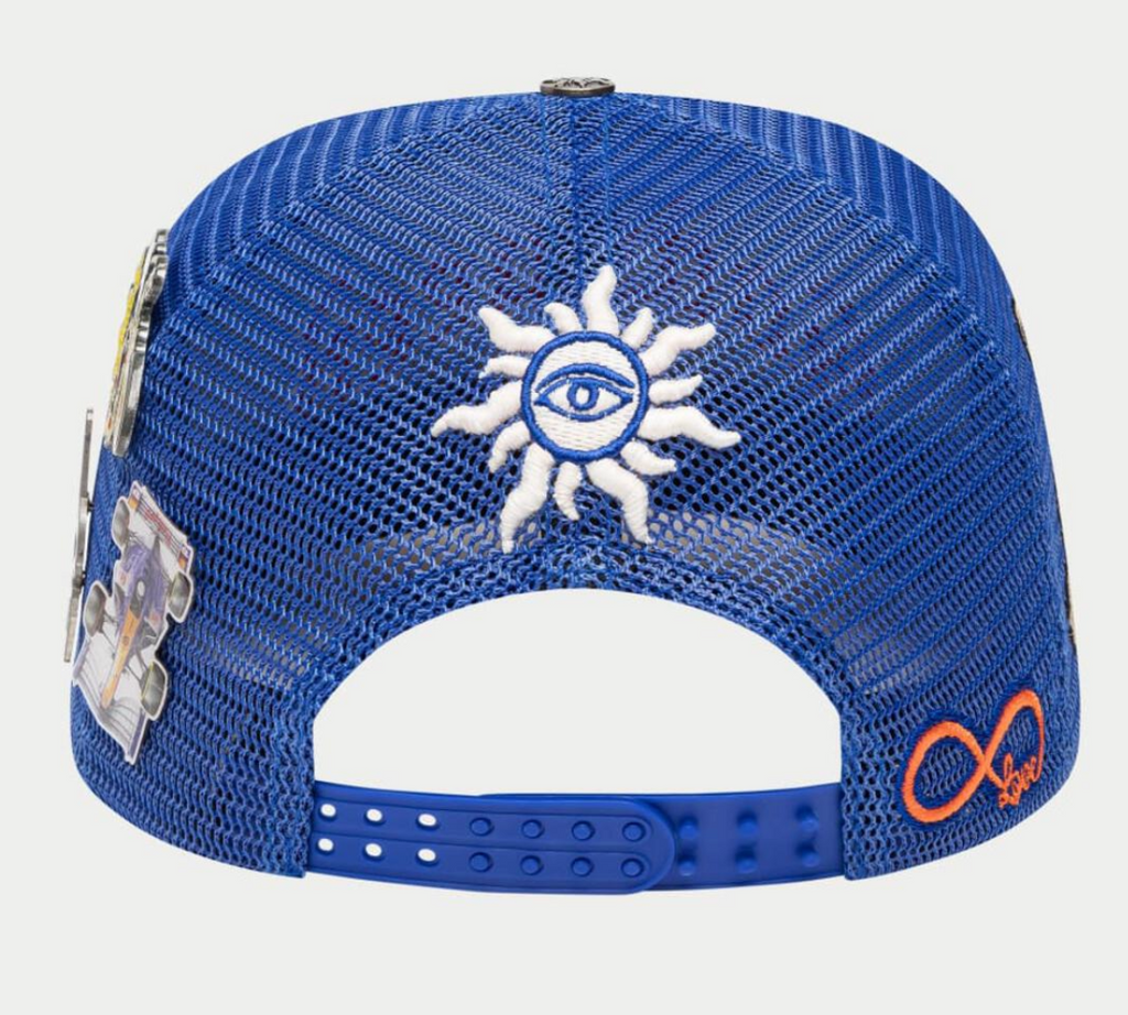 GODSPEED HAT BLUE RED GS FOREVER TRUCKER