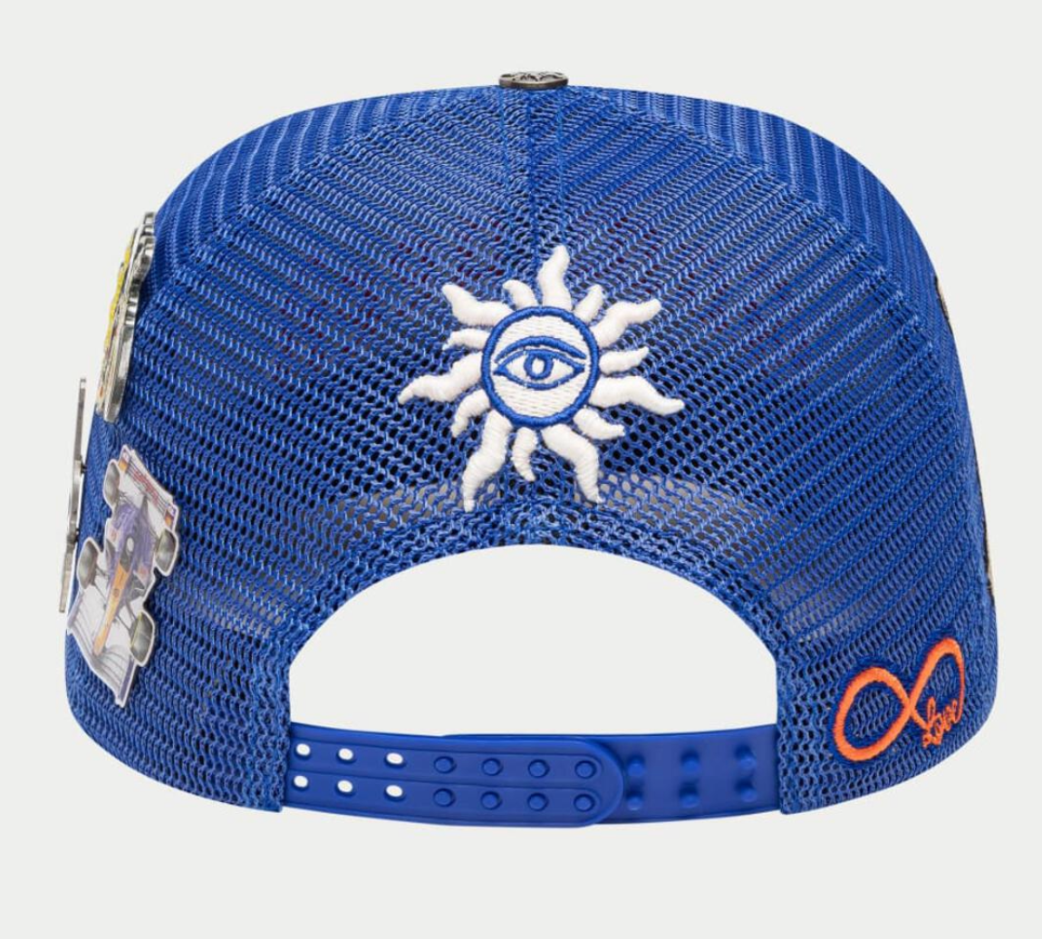 GODSPEED HAT BLUE RED GS FOREVER TRUCKER