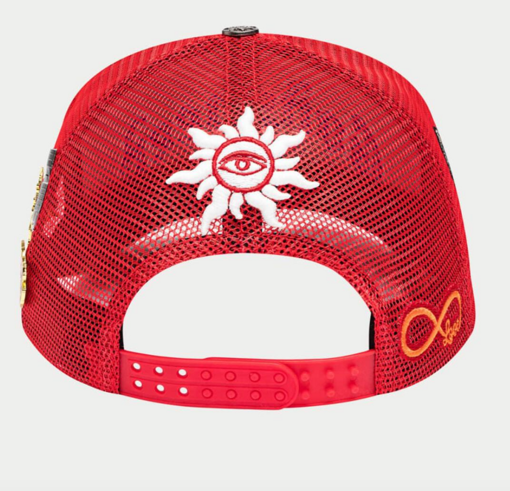 GODSPEED HAT RED BLUE WHITE GS FOREVER TRUCKER