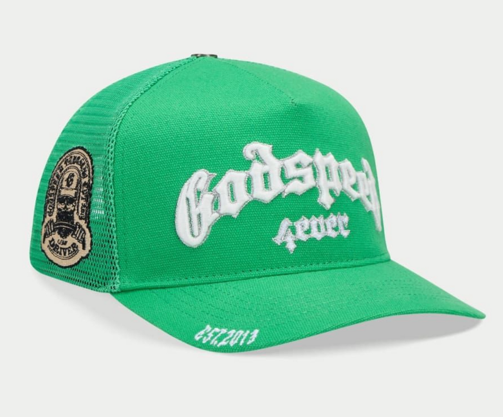 GODSPEED HAT SHAMROCK GREEN GS FOREVER TRUCKER
