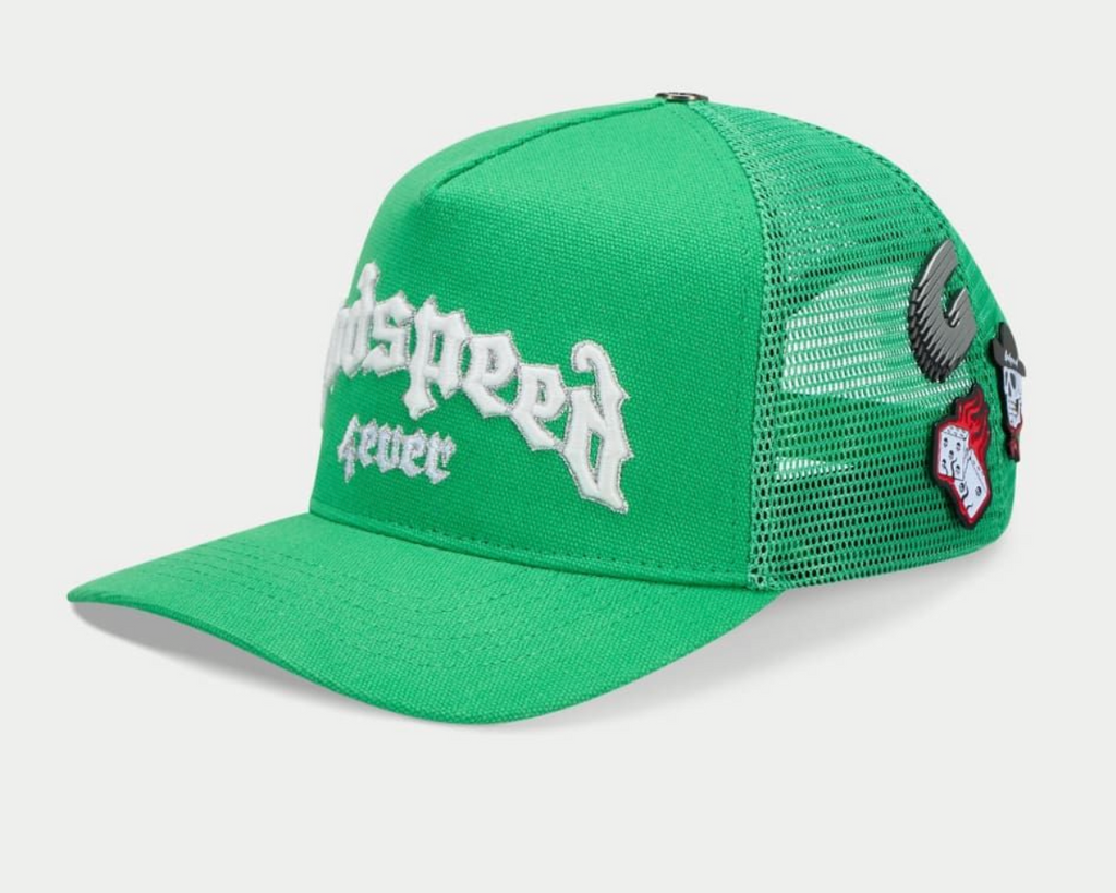 GODSPEED HAT SHAMROCK GREEN GS FOREVER TRUCKER