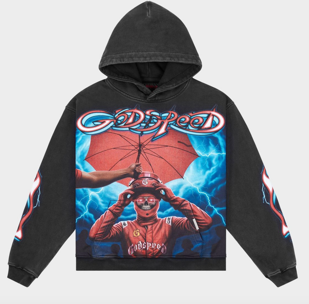 Godspeed Supreme Reign Hoodie (Black wash) BOOM