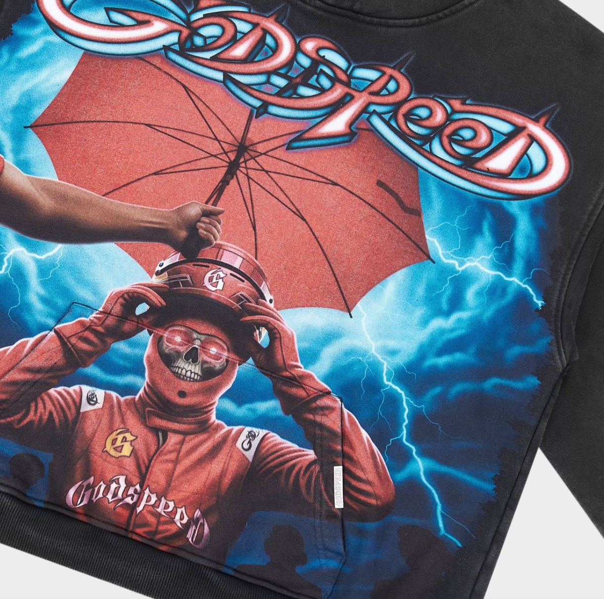 Godspeed Supreme Reign Hoodie (Black wash) BOOM