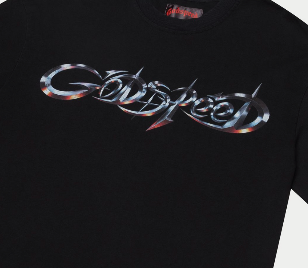 Godspeed Tee Black New Age Logo T-Shirt