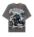 D2505-Mid Night Garment Dye Tshirts Vintage Gray