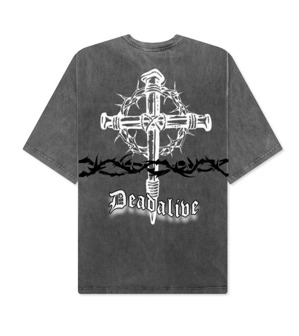 D2505-Mid Night Garment Dye Tshirts Vintage Gray