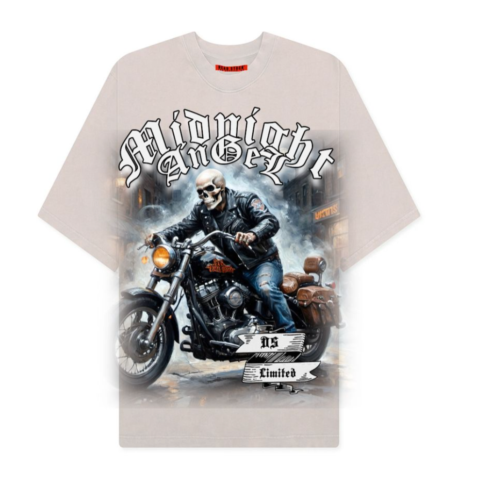 D2506 - Mid Night Garment Dye Tshirts Vintage Bone
