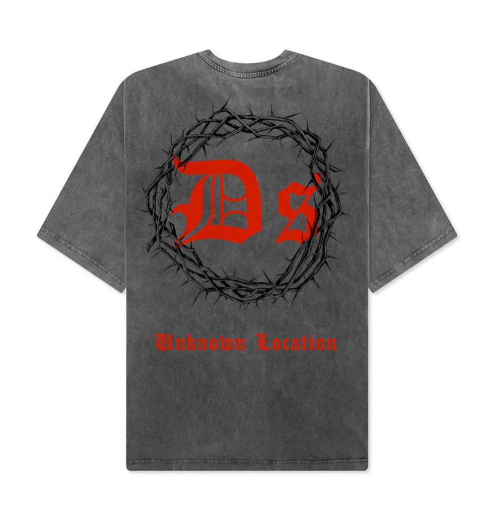 D2501 - Never Found Garment Dye Tshirts Vintage Gray