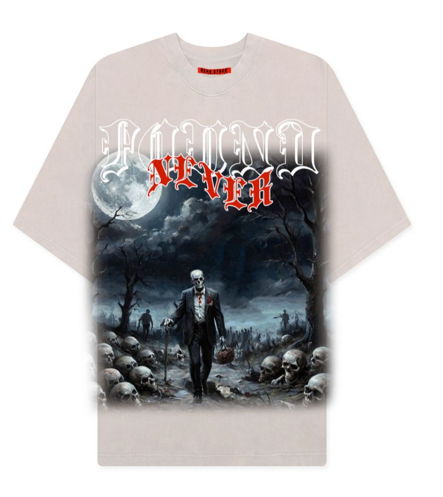 D2502 - Never Found Garment Dye Tshirts Vintage Bone
