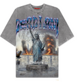 D2511 - Dead Land Garment Dye Tshirts Vintage Gray