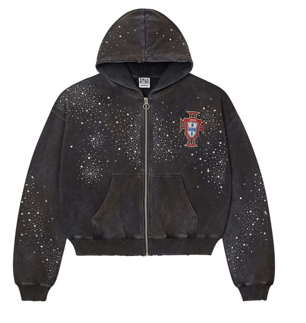 VALE-PLUTO CLUSTERED ZIP UP HOODIE