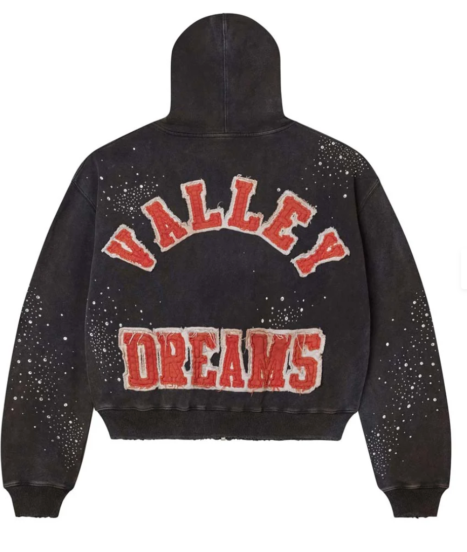 VALE-PLUTO CLUSTERED ZIP UP HOODIE
