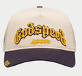 GODSPEED HAT YELLOW NAVY BONE GS FOREVER TRUCKER