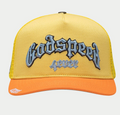 GODSPEED HAT YELLOW ORANGE GS FOREVER TRUCKER