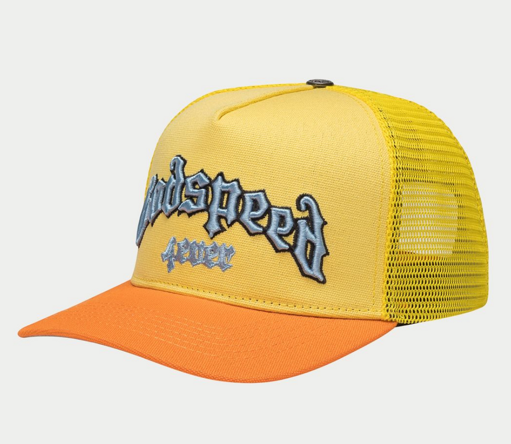 GODSPEED HAT YELLOW ORANGE GS FOREVER TRUCKER