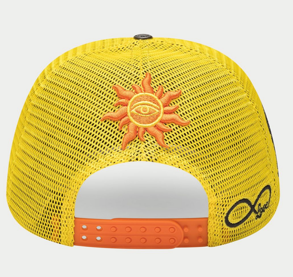 GODSPEED HAT YELLOW ORANGE GS FOREVER TRUCKER