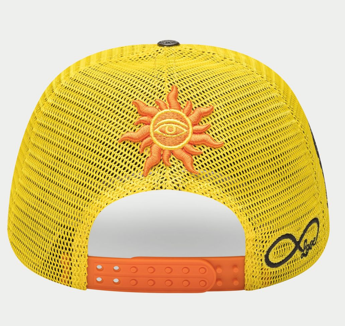 GODSPEED HAT YELLOW ORANGE GS FOREVER TRUCKER