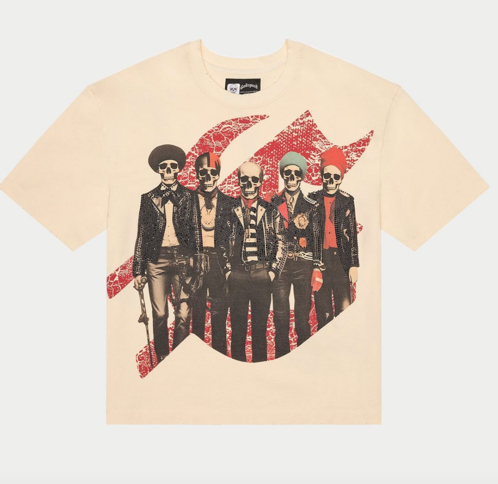 Godspeed Tee Bone Guitar Heros Studed