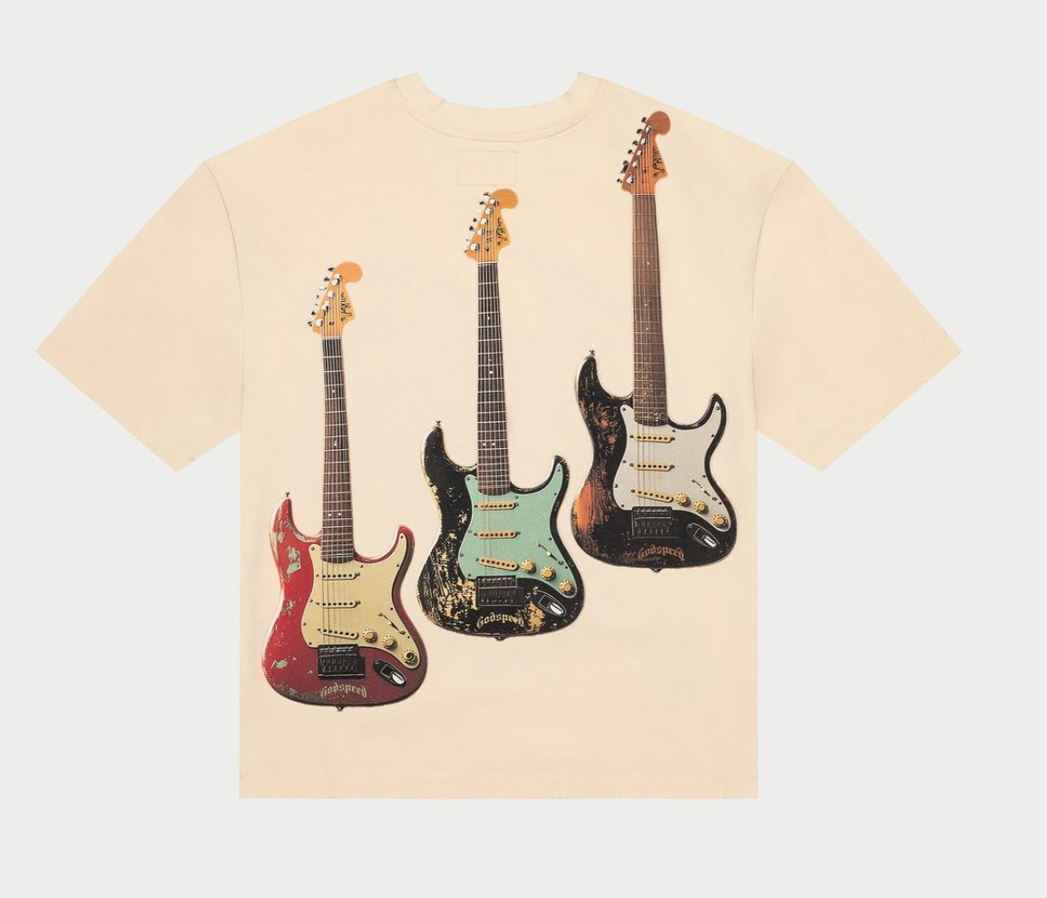 Godspeed Tee Bone Guitar Heros Studed