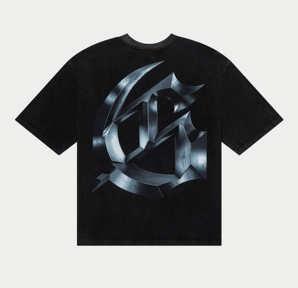 Godspeed Tee Black Wash Symmetrical Logo