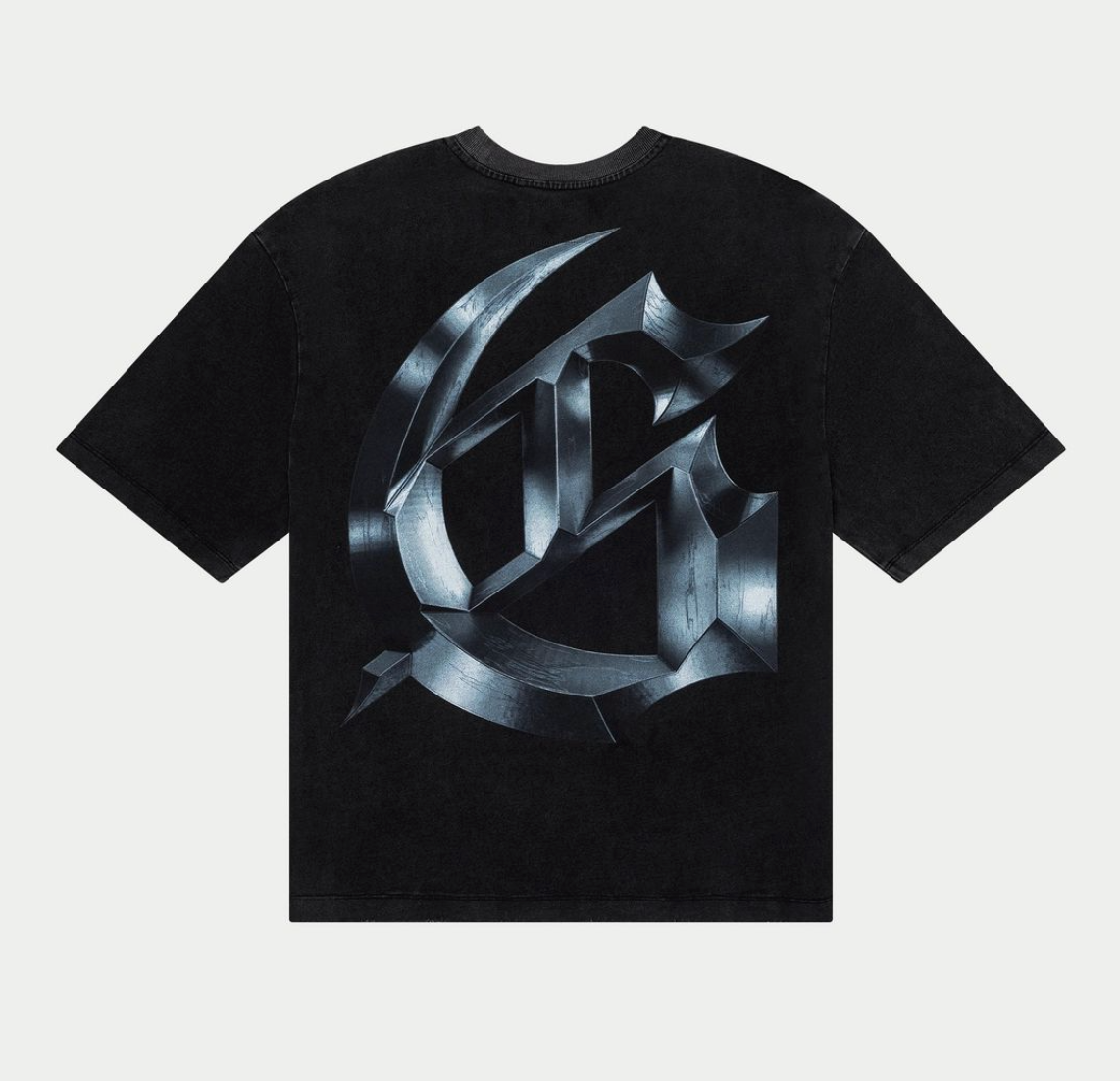 Godspeed Tee Black Wash Symmetrical Logo