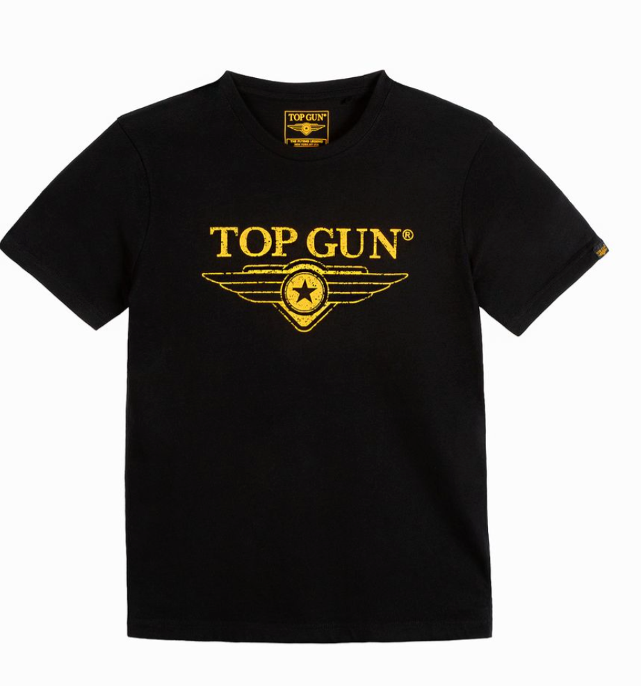 TGM2520 BLACK TOP GUN® "VINTAGE LOGO" TEE