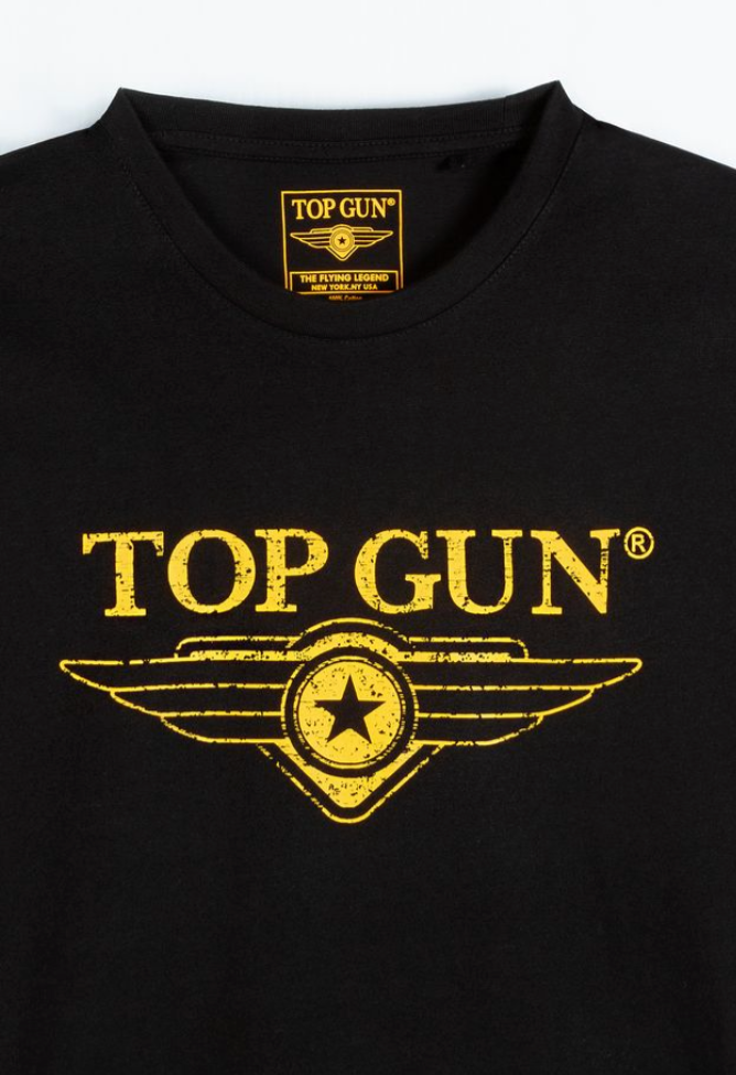 TGM2520 BLACK TOP GUN® "VINTAGE LOGO" TEE