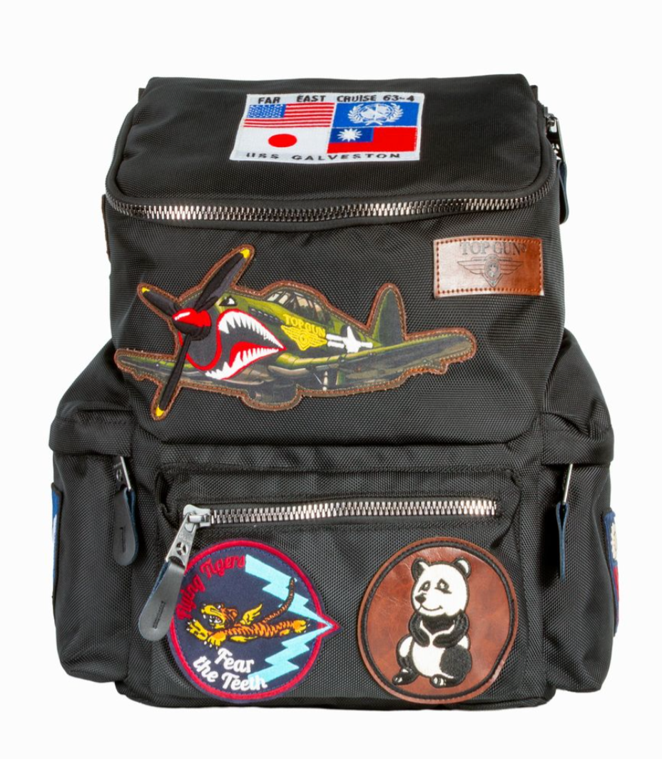 TGB2639 BLACK Top Gun® Flying Tigers Backpack