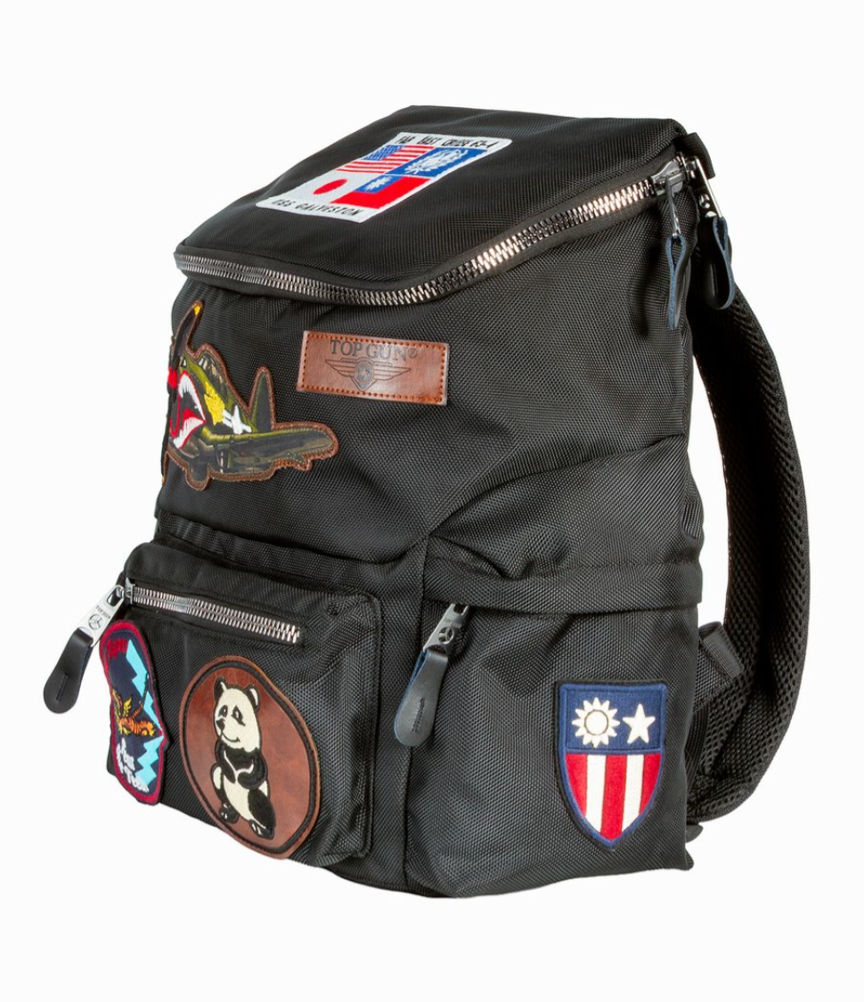 TGB2639 BLACK Top Gun® Flying Tigers Backpack