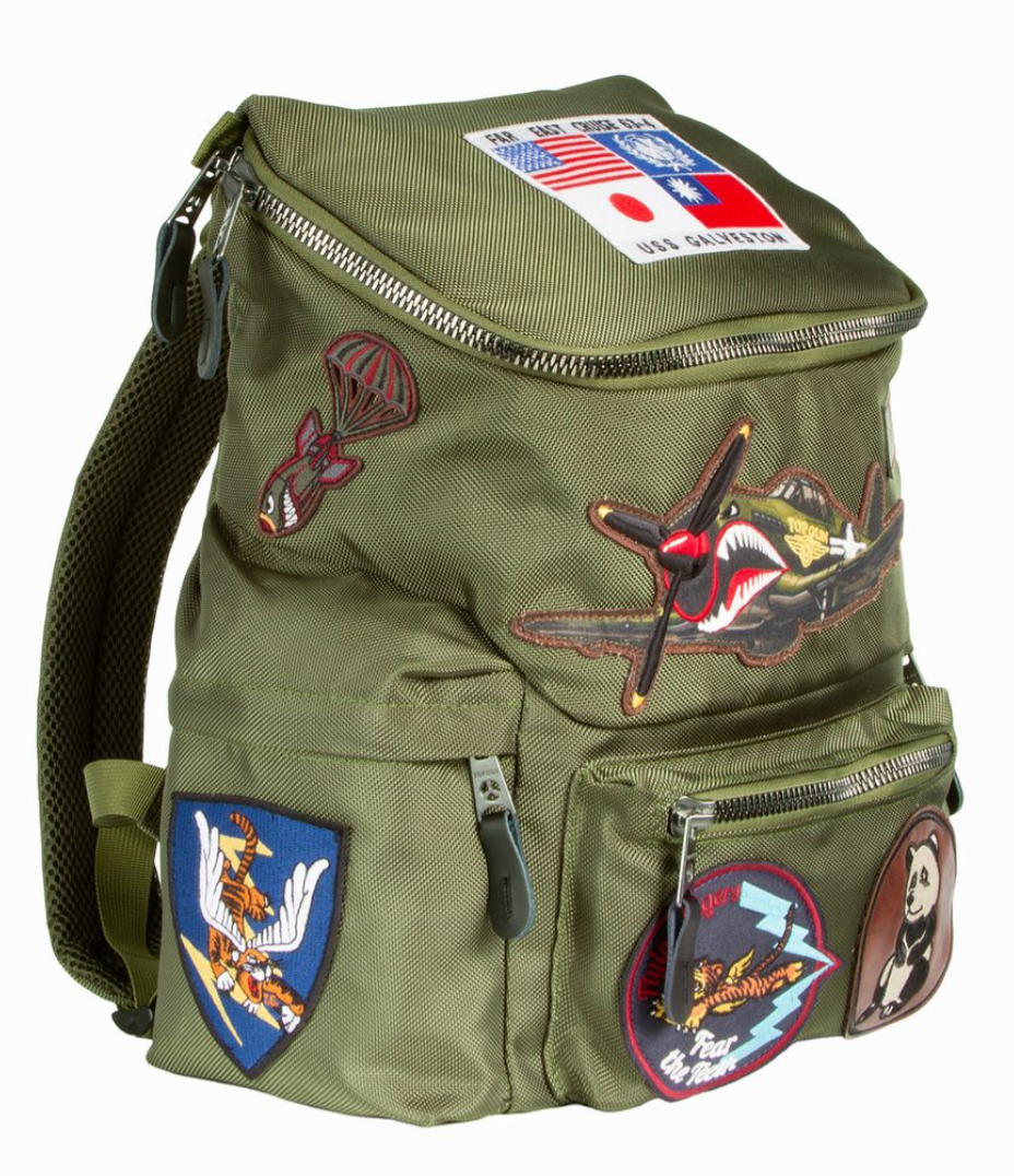 TGB2639 OLIVE Top Gun® Flying Tigers Backpack