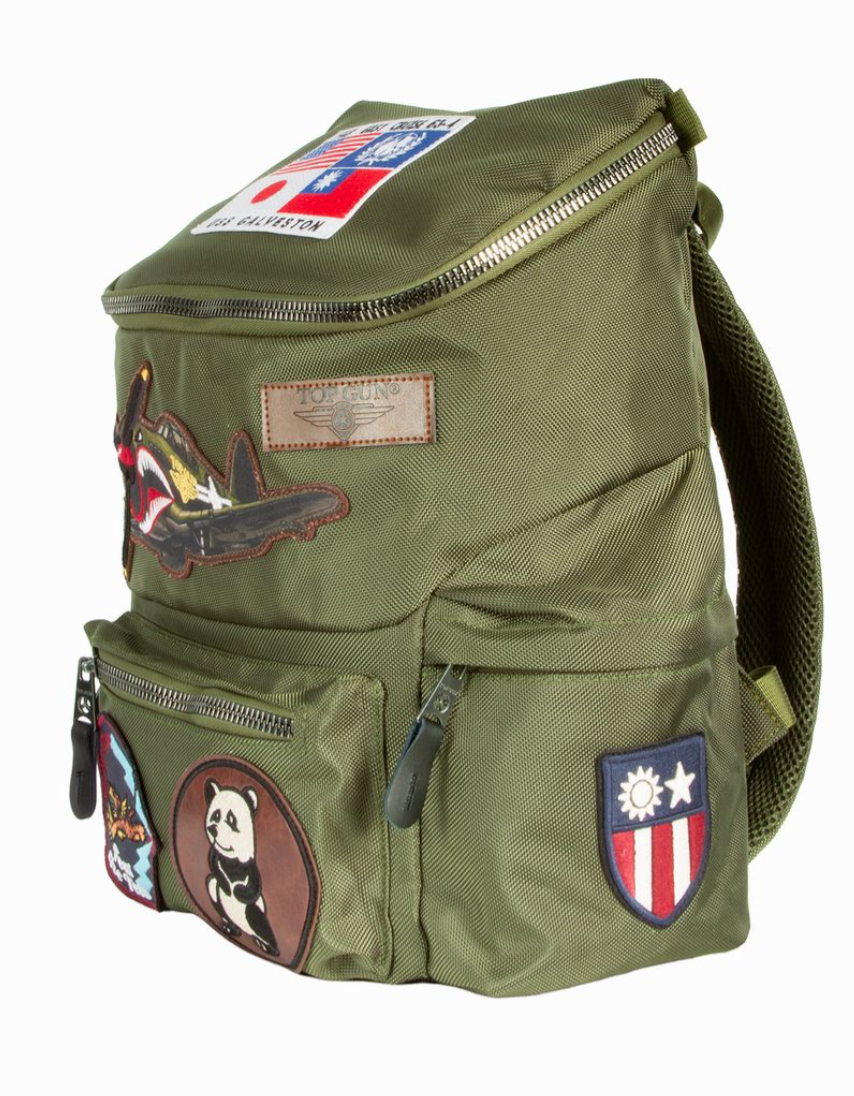 TGB2639 OLIVE Top Gun® Flying Tigers Backpack