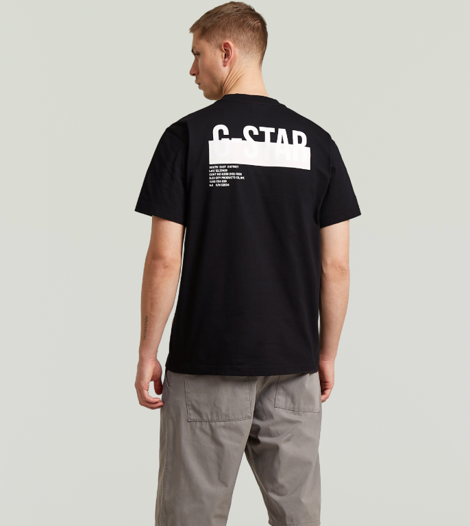 D30307-C784 - GSTAR TEE DK BLACK