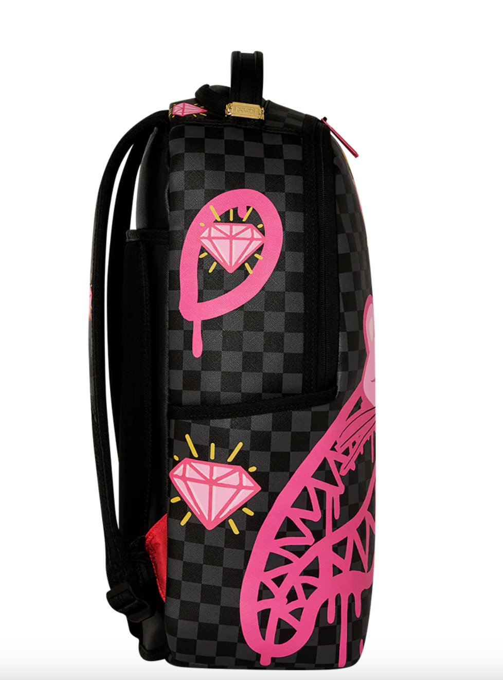 SGB8790 PINK PANTHER DIAMOND SHARK BACKPACK