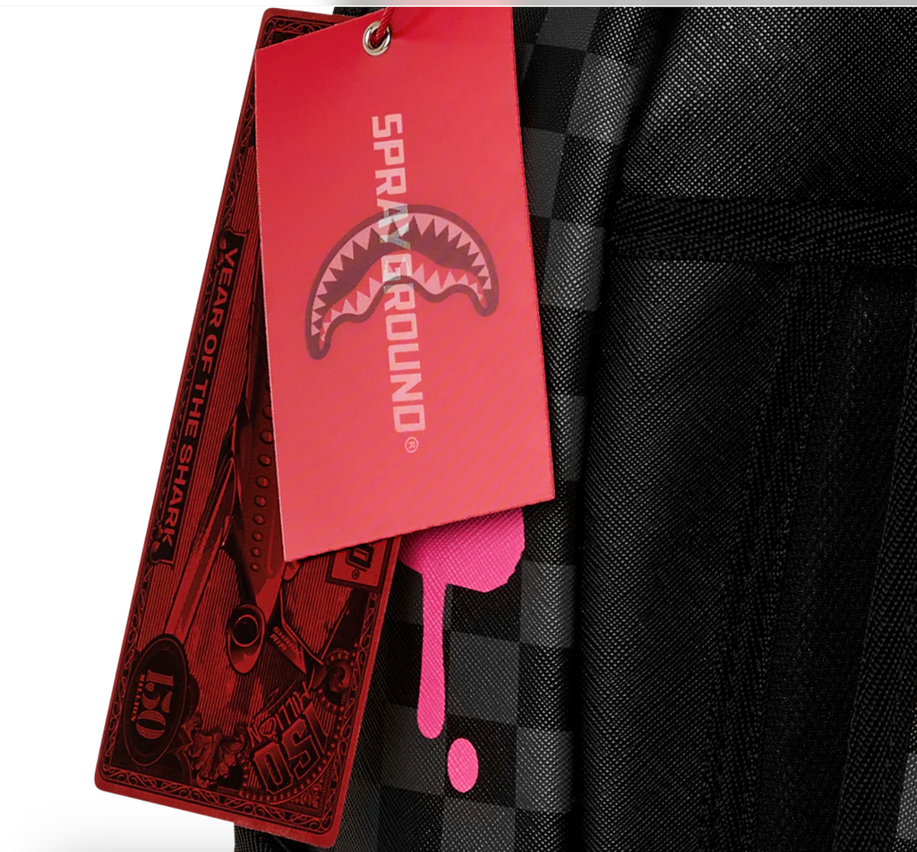 SGB8790 PINK PANTHER DIAMOND SHARK BACKPACK