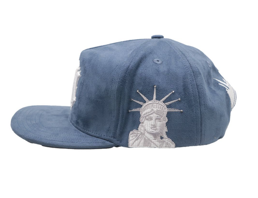Premium Milano Navy White Unisex NY Snapback