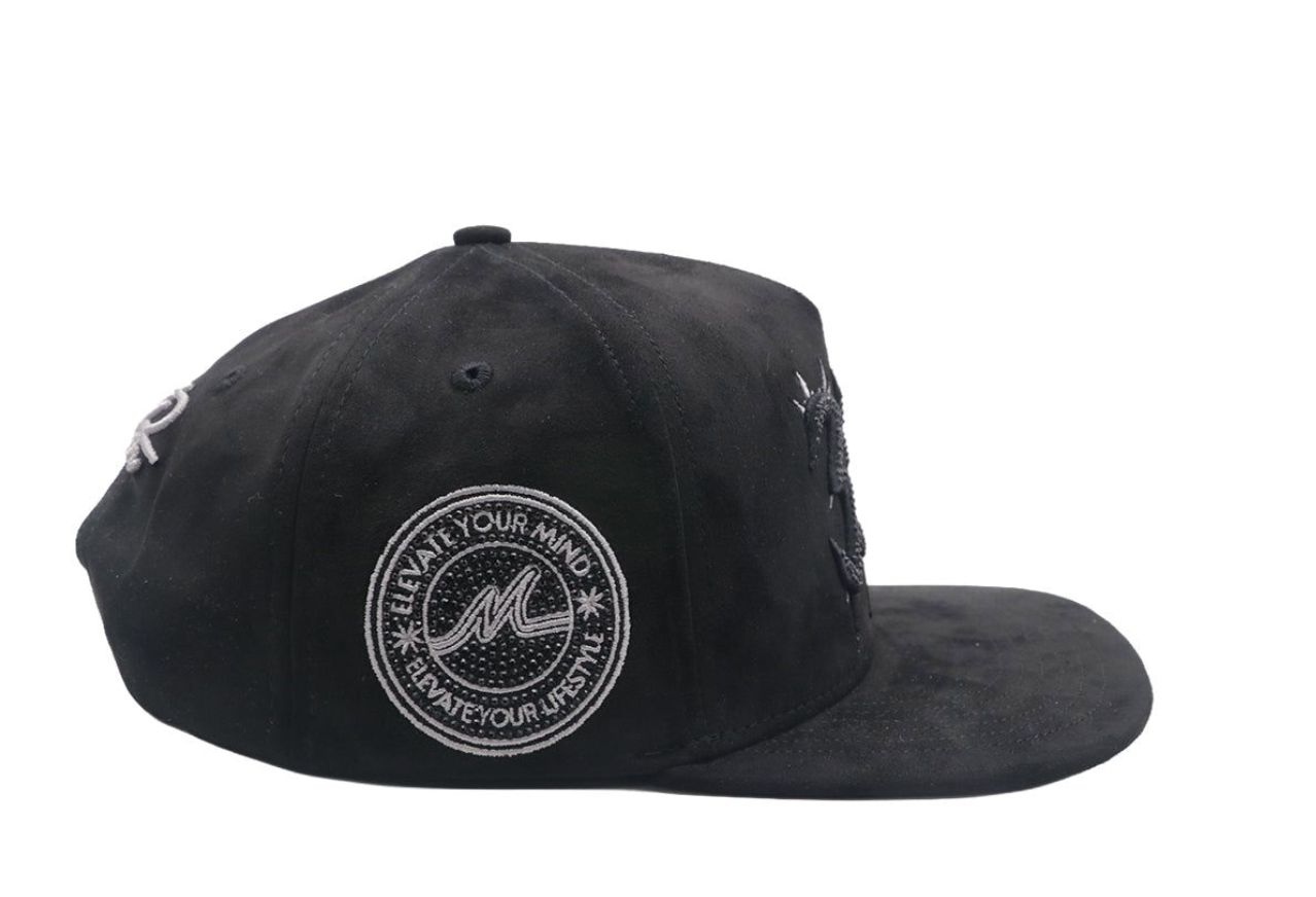 Premium Milano Unisex 333 Snapback Hat 2623 Black