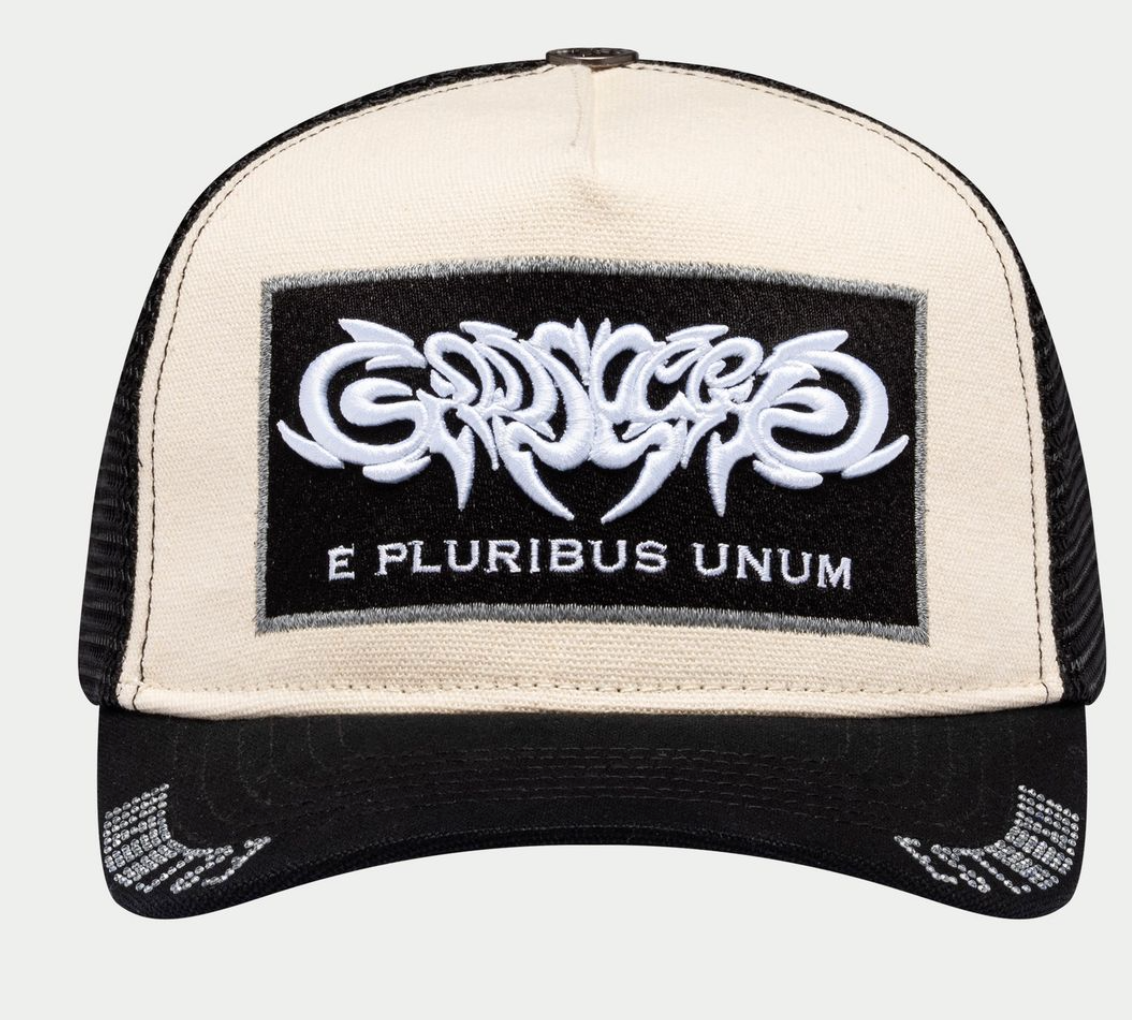 Godspeed Hat White / Black E Pluribus Trucker