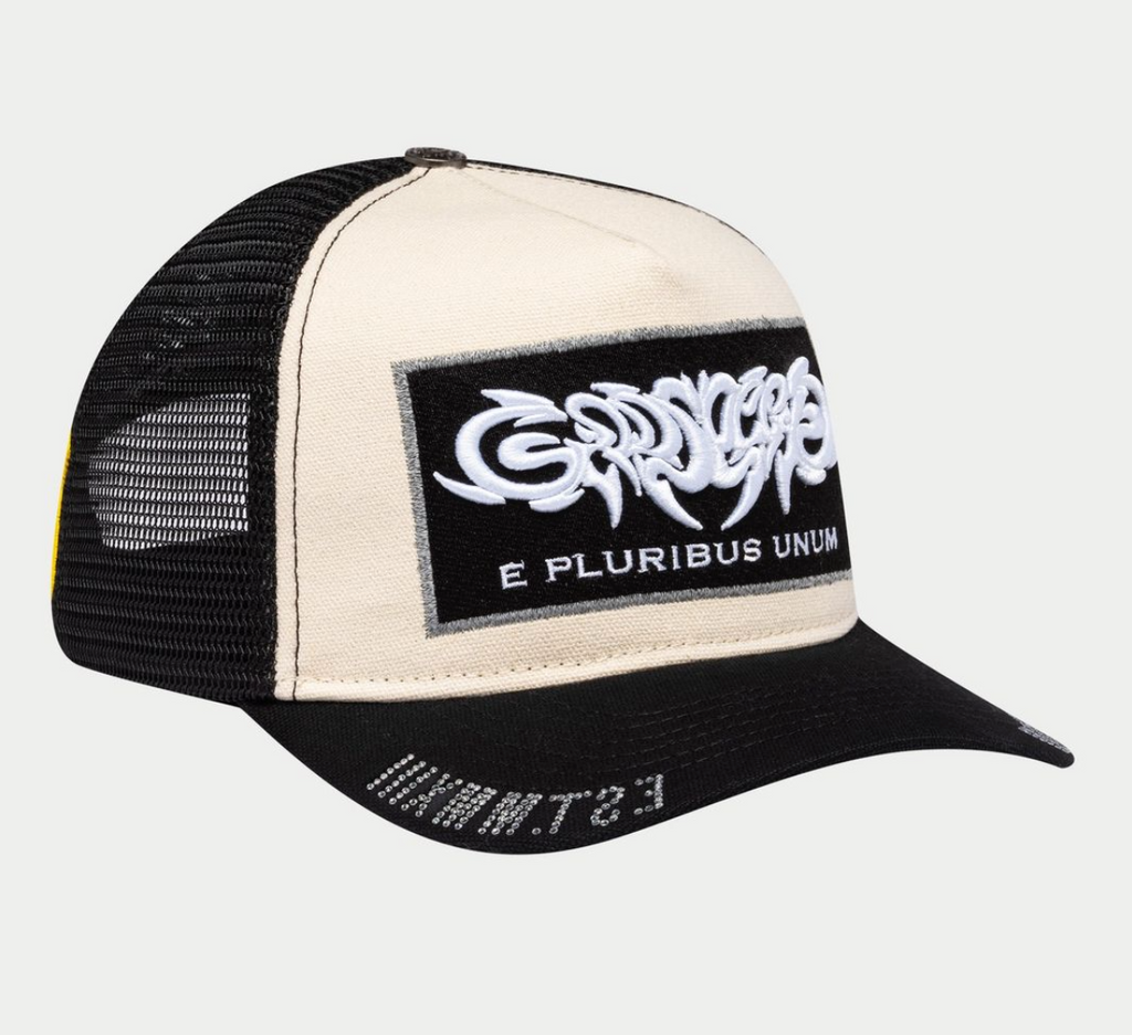 Godspeed Hat White / Black E Pluribus Trucker