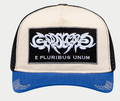Godspeed Hat White/Blue  E Pluribus Trucker