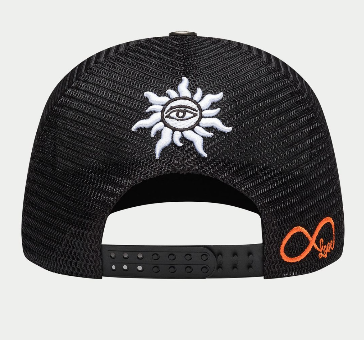 Godspeed Hat White/Black Mood Trucker Hat II- Interchangeable Patches